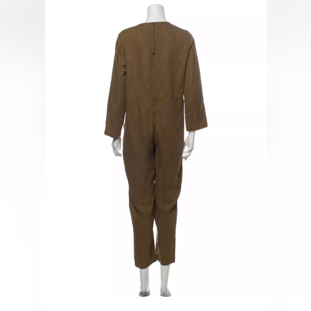 Apiece Apart Khaki Neutral V-Neck Jumpsuit size 2 - Picture 14 of 14